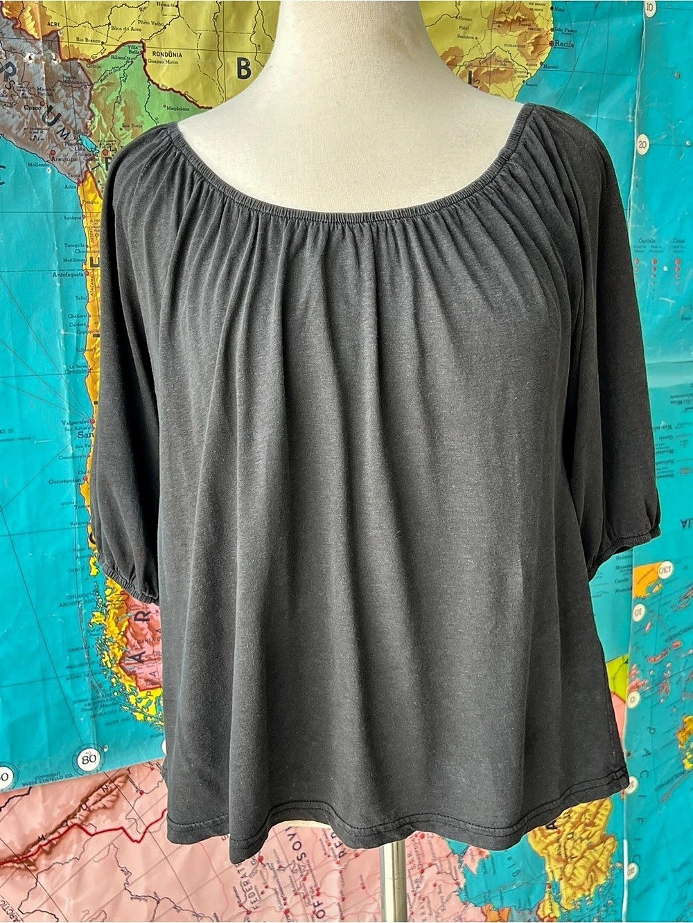 Marine Layer Women's Hemp Cotton Tunic Gray Size Medium